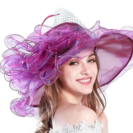 Fashion Summer Organza Sun Hat