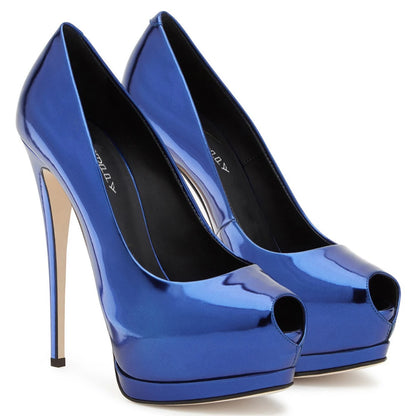 Peep Toe High Heels Pumps