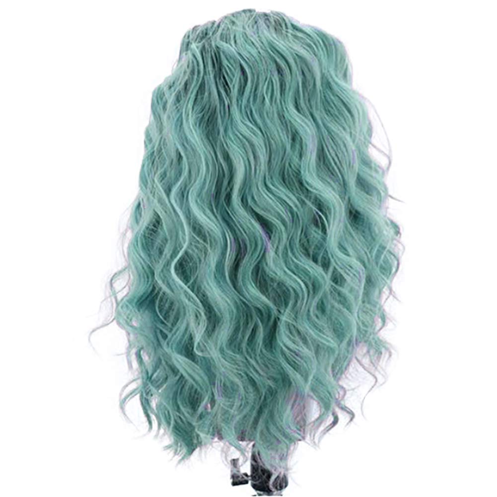 Ombre Mint Wavy Lace Front Wig