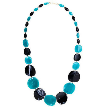 Acrylic Geometric Pendant Long Beads Necklace