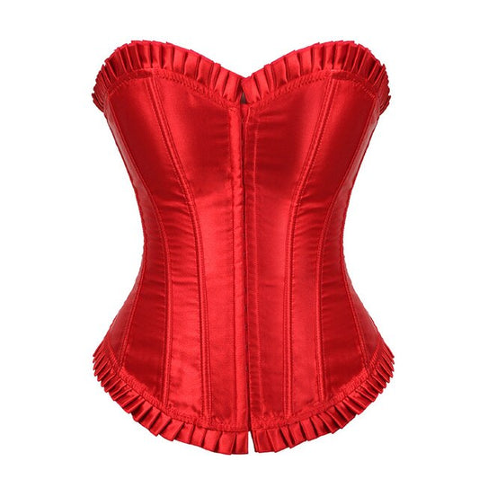 Red Satin Overbust Corset