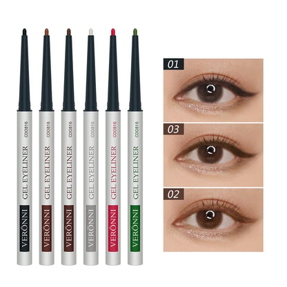 6-Pack Long-lasting Easy To Wear Eyeliners