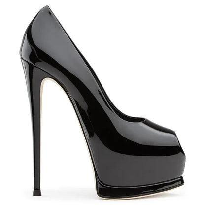 Peep Toe High Heels Pumps