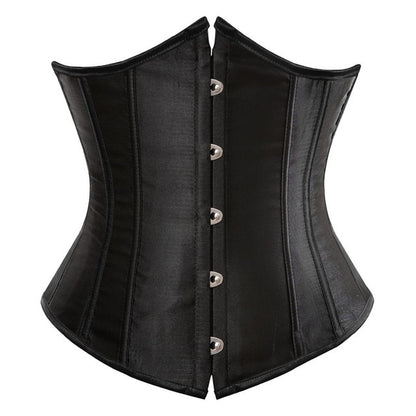 Black Satin Underbust Corset