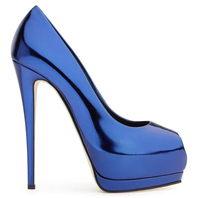 Peep Toe High Heels Pumps