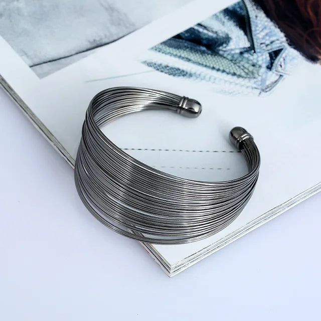 Multilayer Metal Fashion Bracelet