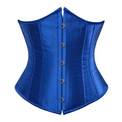 Blue Satin Underbust Corset