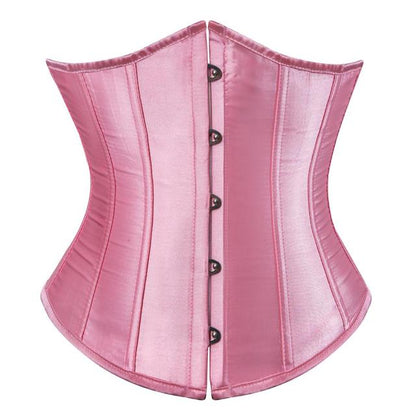 Pink Satin Underbust Corset