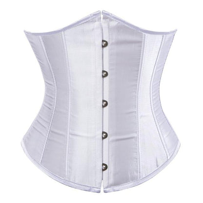 White Satin Underbust Corset